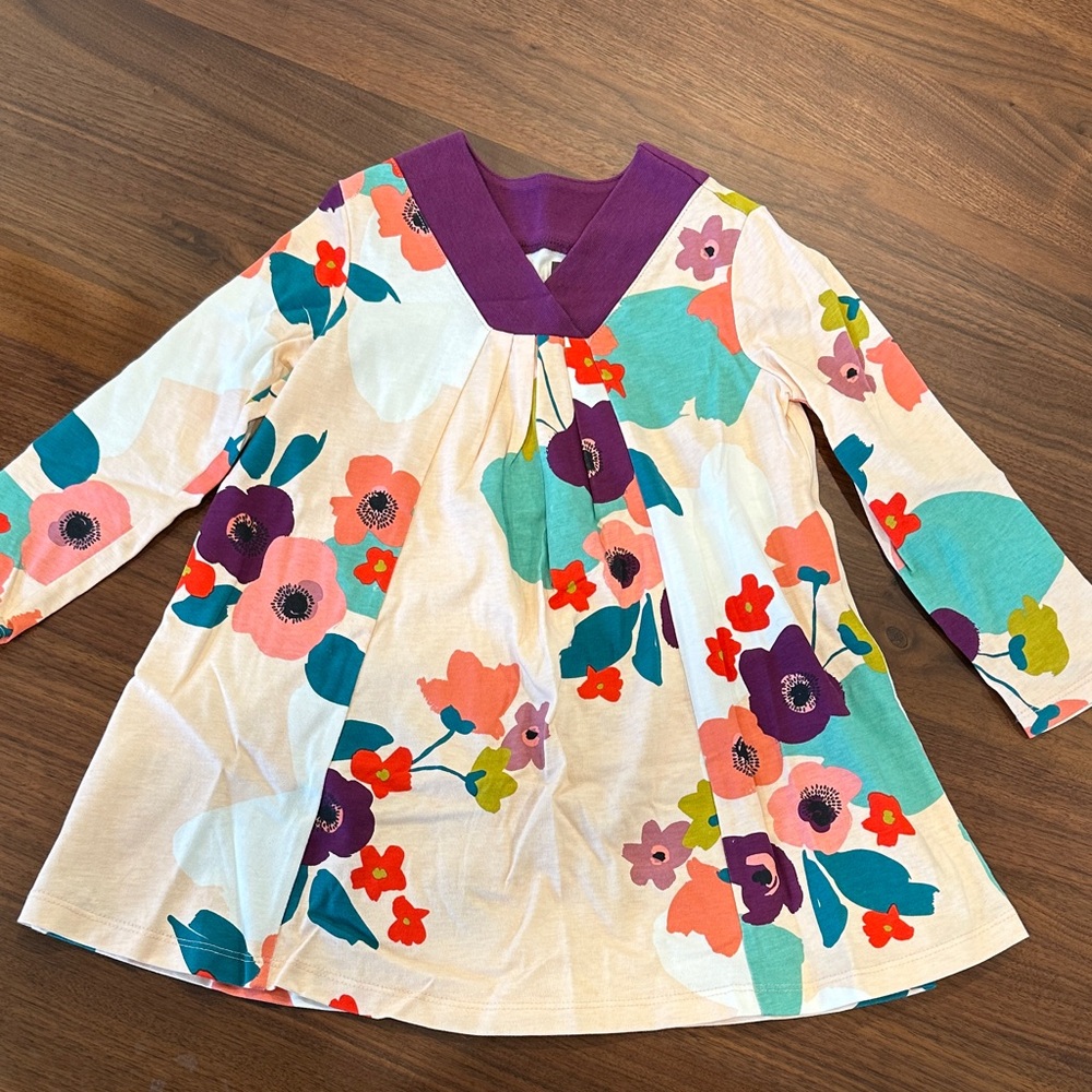 Tea Collection Purple Collar Dress